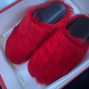 Red Marni Slides